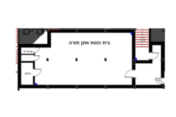 אירועים וכנסים-מלון רוקסון דזרט ערד-שרטוט בית כנסת